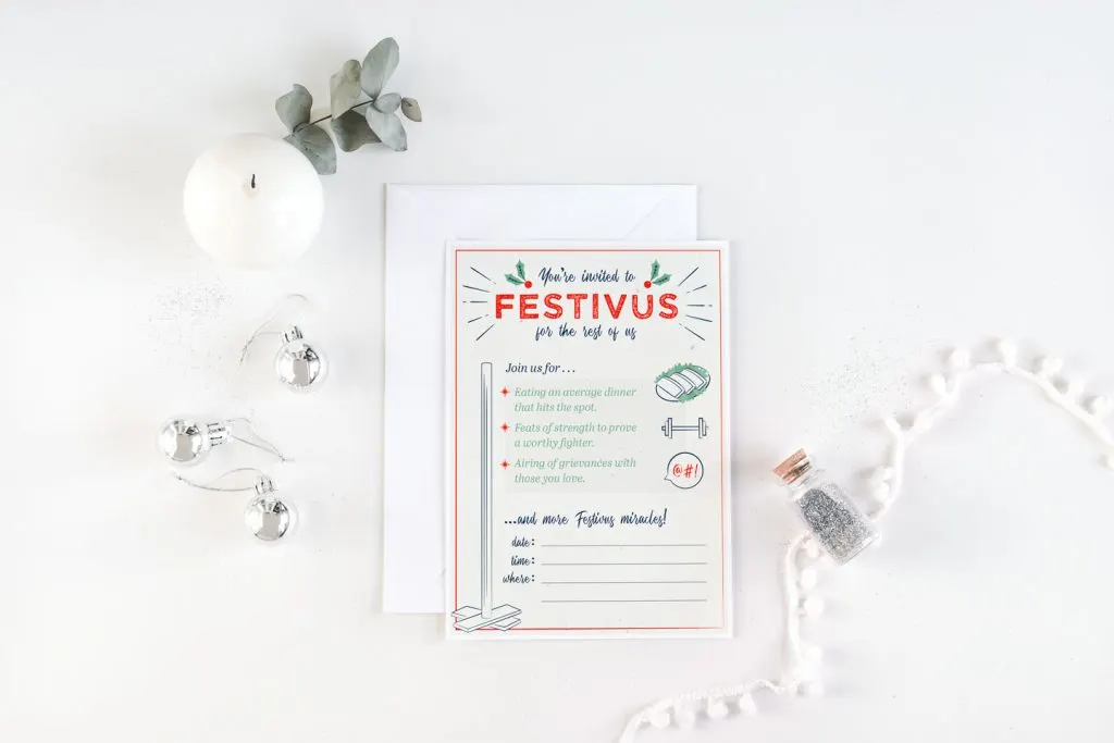 The Ultimate Guide to Festivus + Printable Decorations and Games