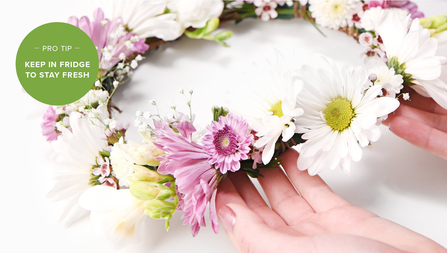 How to Make a Daisy Flower Crown with Real Flowers