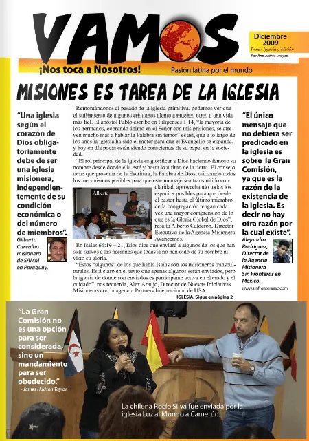 Iglesia y Misiones: 2009 diciembre