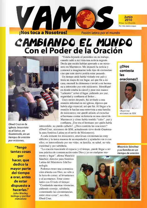 La Oracion: 2010 junio