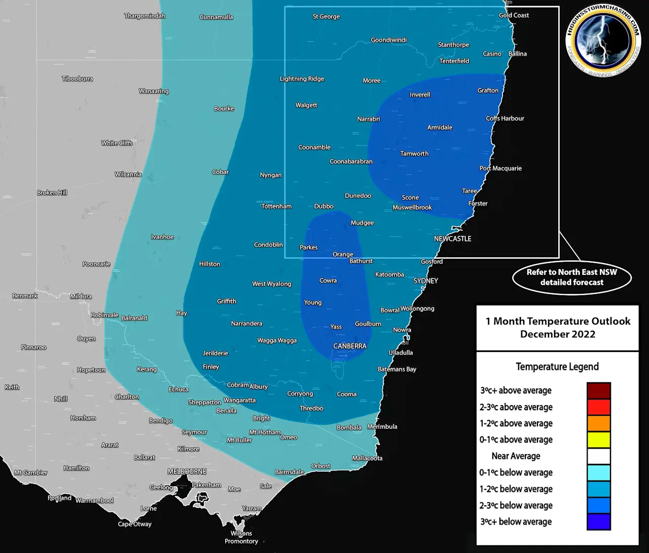 NSW December 2022 Temperature