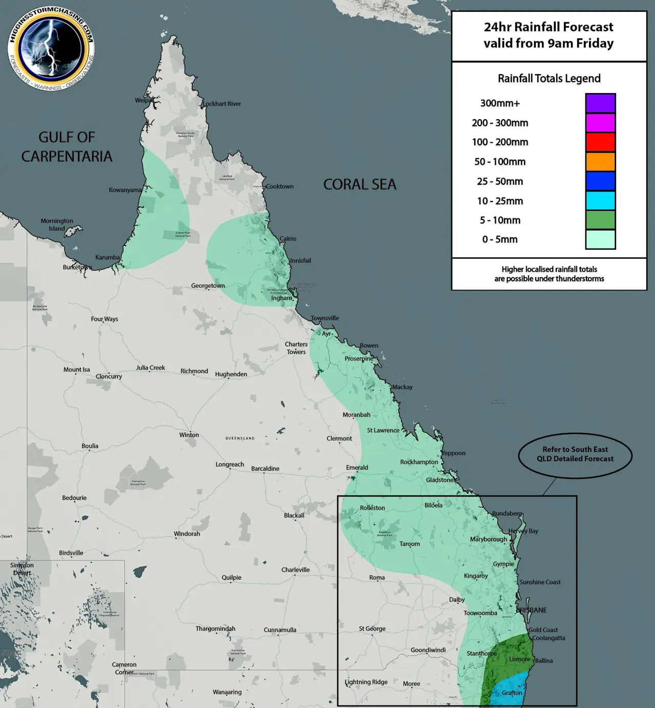 QLD December 9th Rain