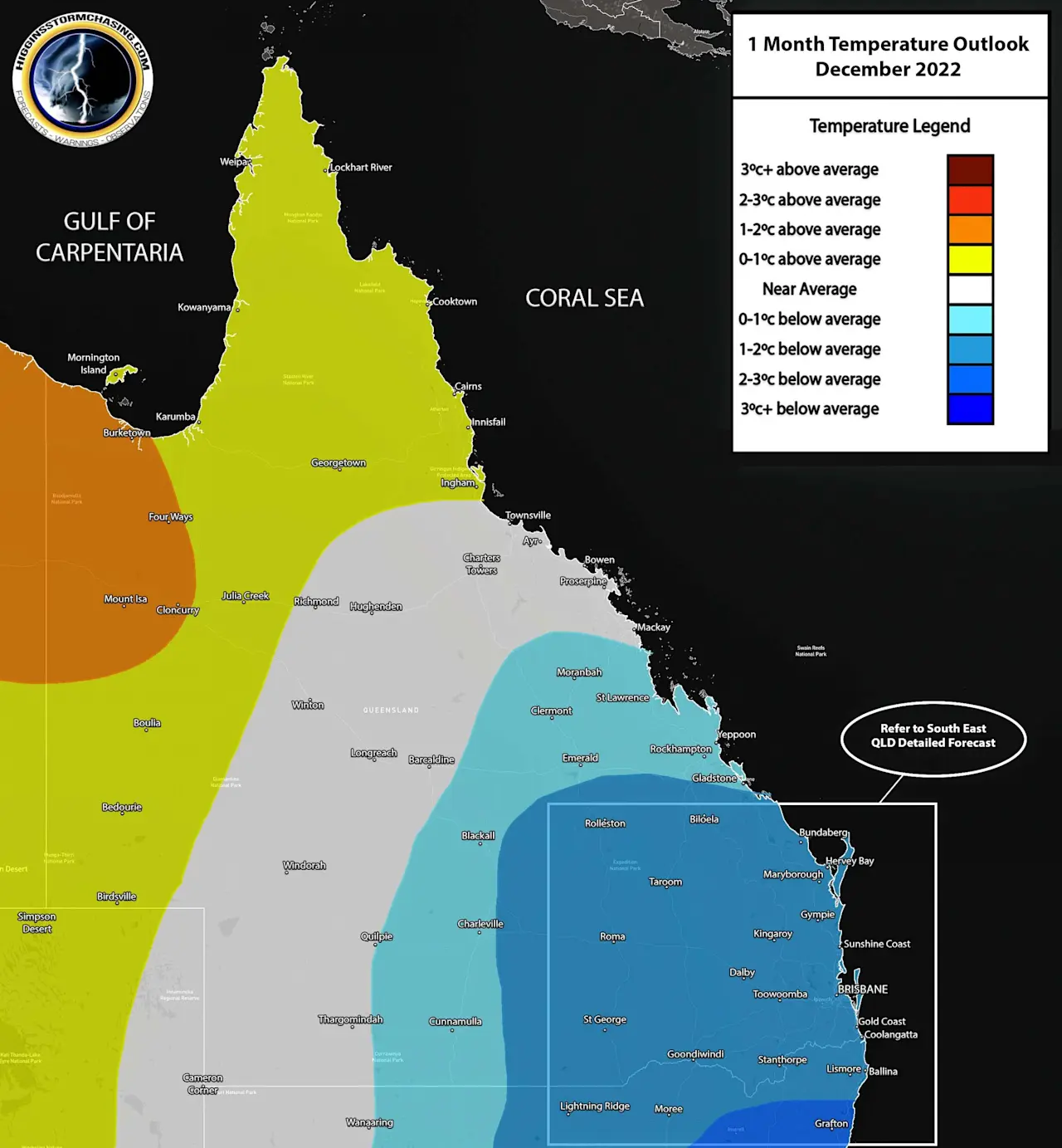 QLD December 2022 Temperature