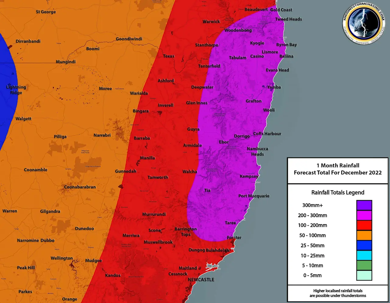 NENSW December 2022 Rainfall