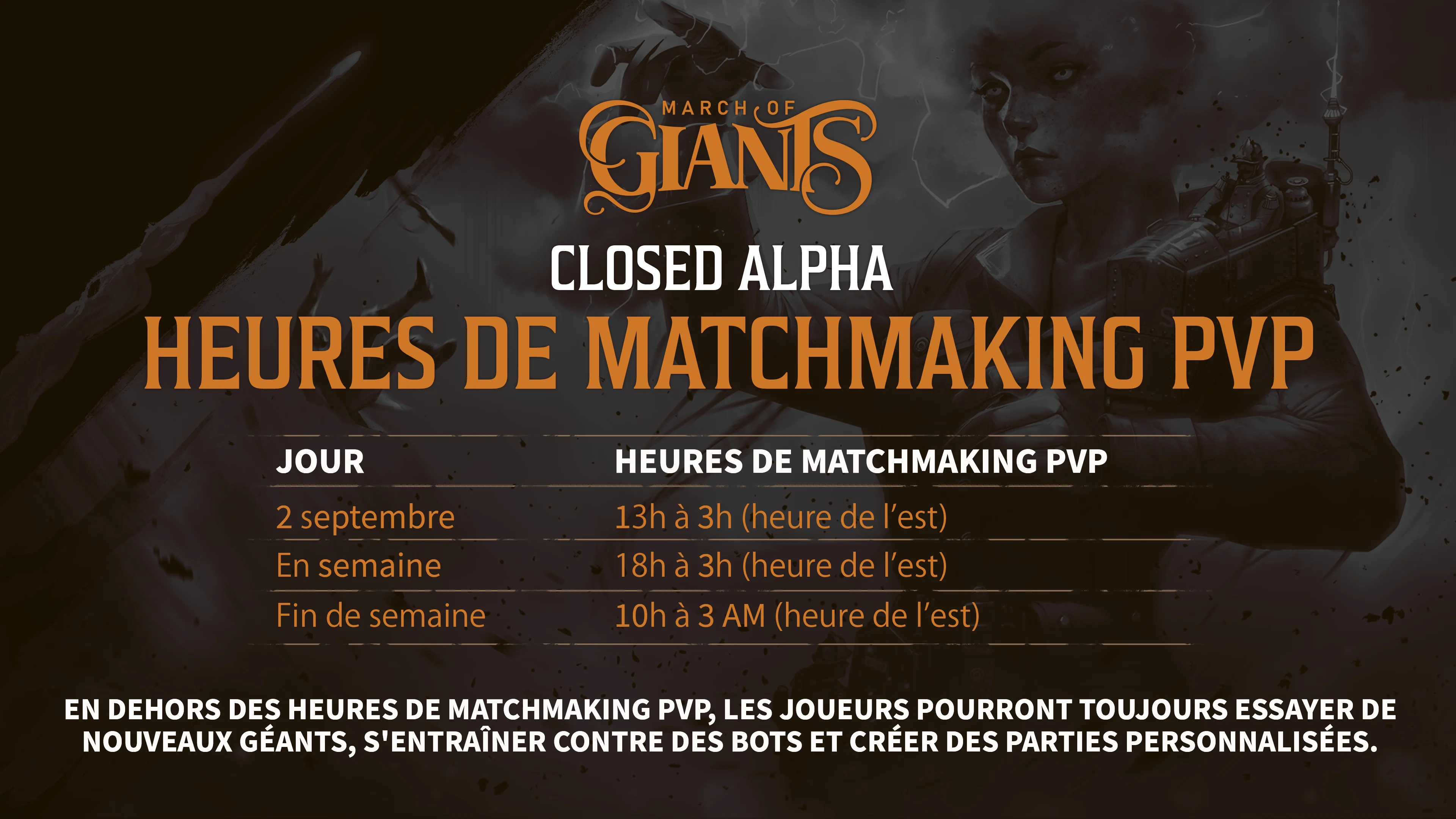 Heures de l’appariement de joueurs