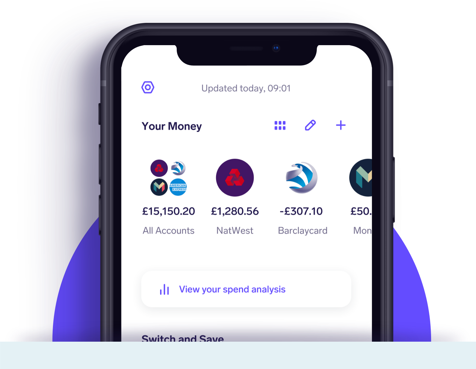 Home - Features | See all your bank accounts together - Image (Launch)