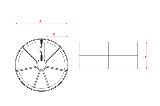 Imagem 5 do produto Espaçador Rolete Bipartido