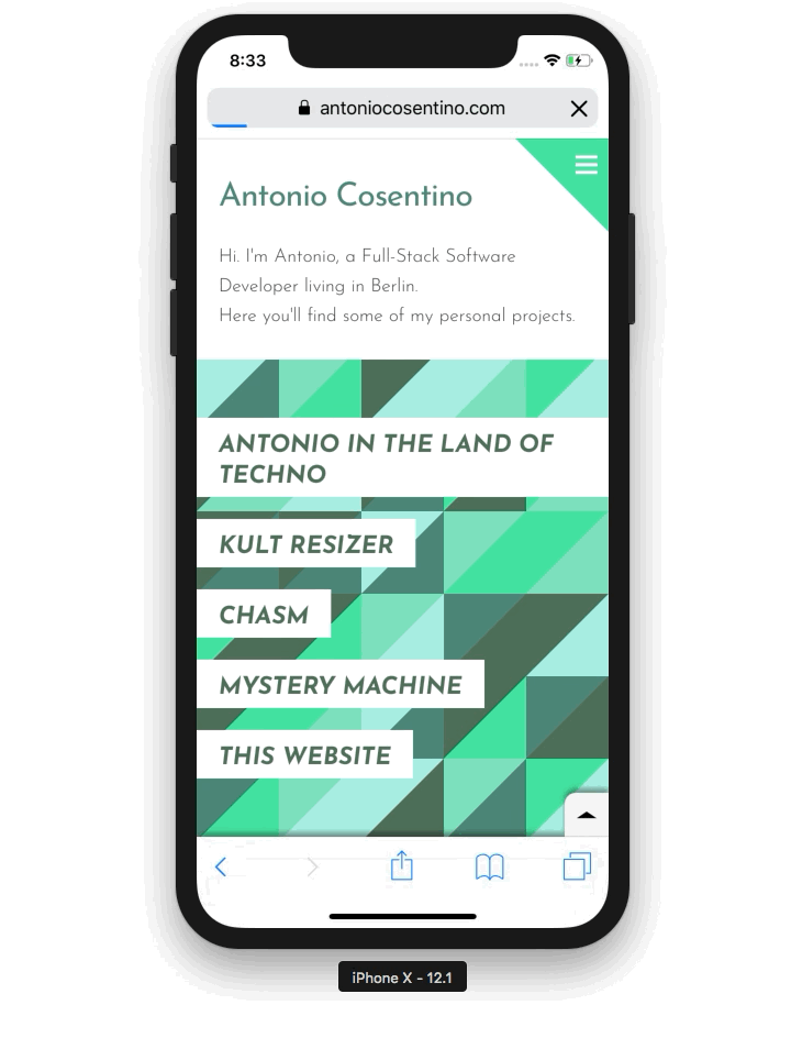 homepage animation
