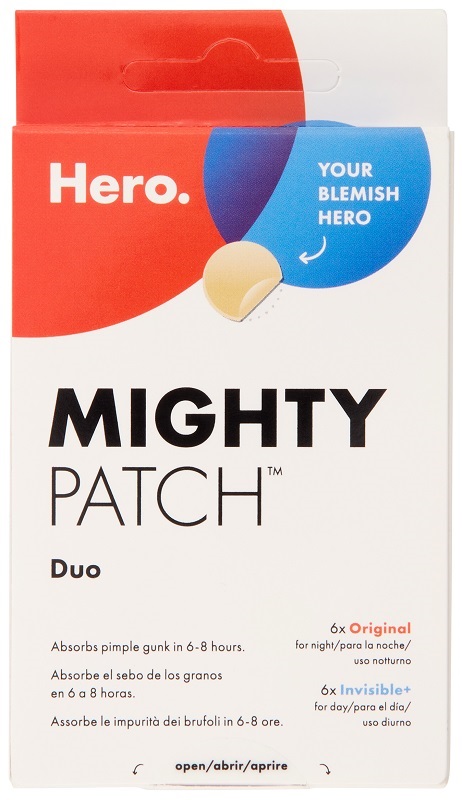 Hero Mighty Patch Cerotto Idrocolloidale Antiacne Duo Original 6 Pezzi + Invisible 6 Pezzi