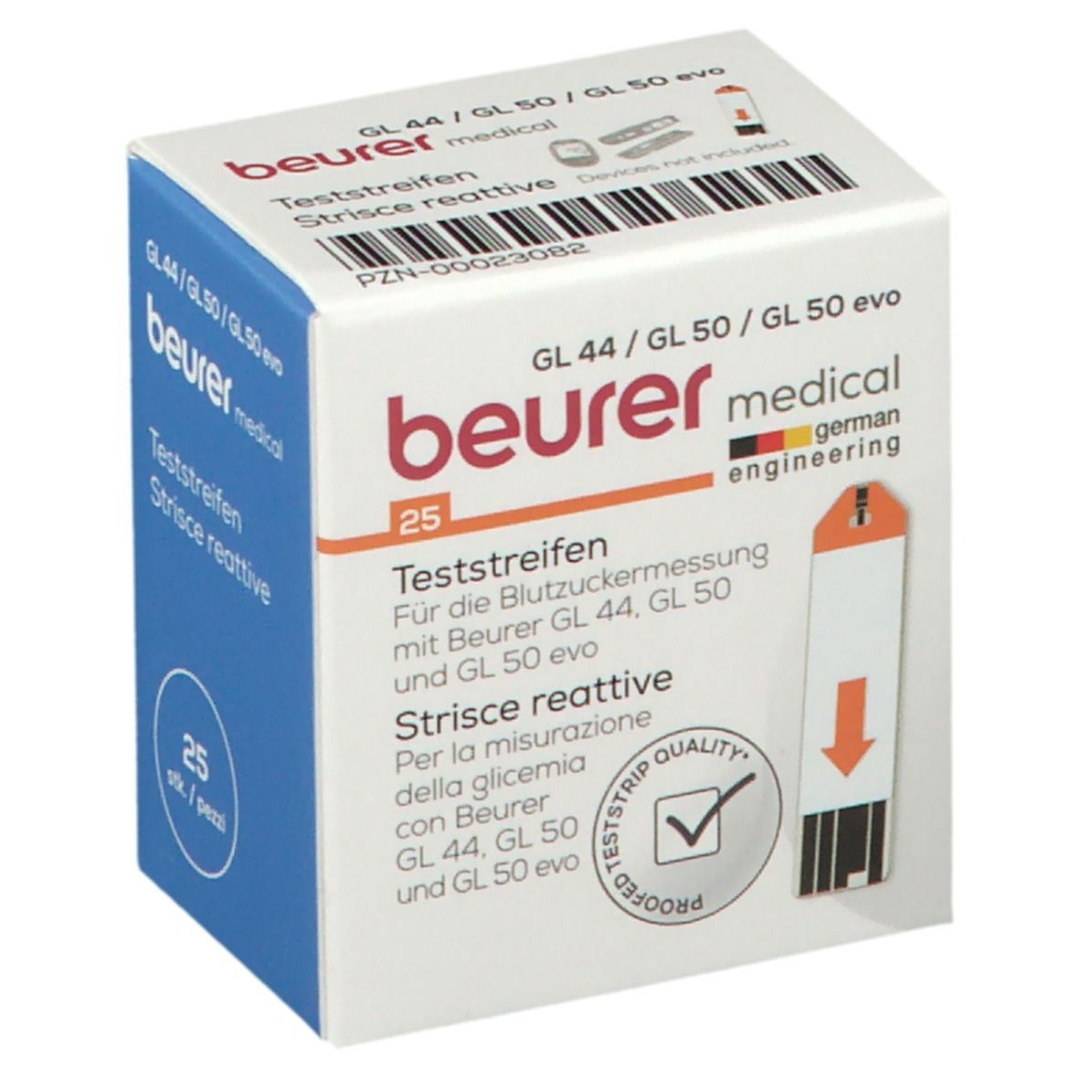 image - 923289401 - STRISCE MISURAZIONE GLICEMIA BEURER PER GLUCOMETRO GL44/GL50/GL50EVO IN FLACONE 50 PEZZI - 4863259_2.jpg