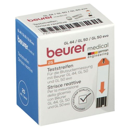 image - 923289401 - STRISCE MISURAZIONE GLICEMIA BEURER PER GLUCOMETRO GL44/GL50/GL50EVO IN FLACONE 50 PEZZI - 4863259_2.jpg