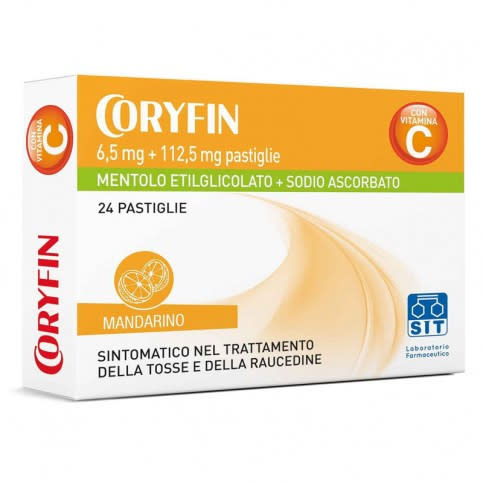 012377053 - Coryfin Caramelle Al Mandarino Trattamento tosse 24 pastiglie - 1683424_2.jpg