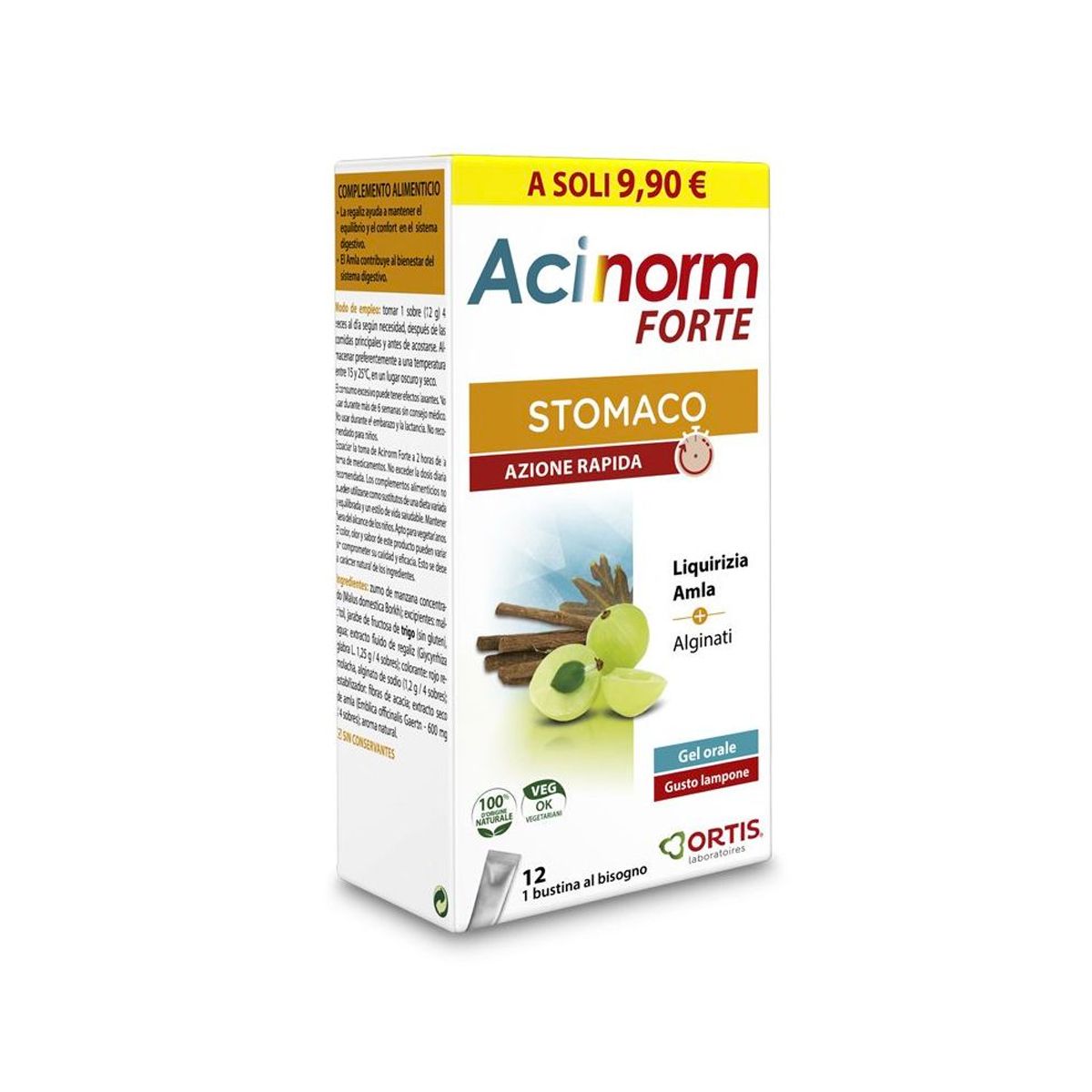 Acinorm Forte Integratore Acidità 12 Bustine