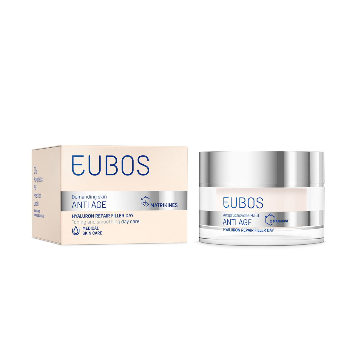 Eubos Hyaluron Repair Filler Day Crema idratazione viso Contro le rughe Giorno 50ml