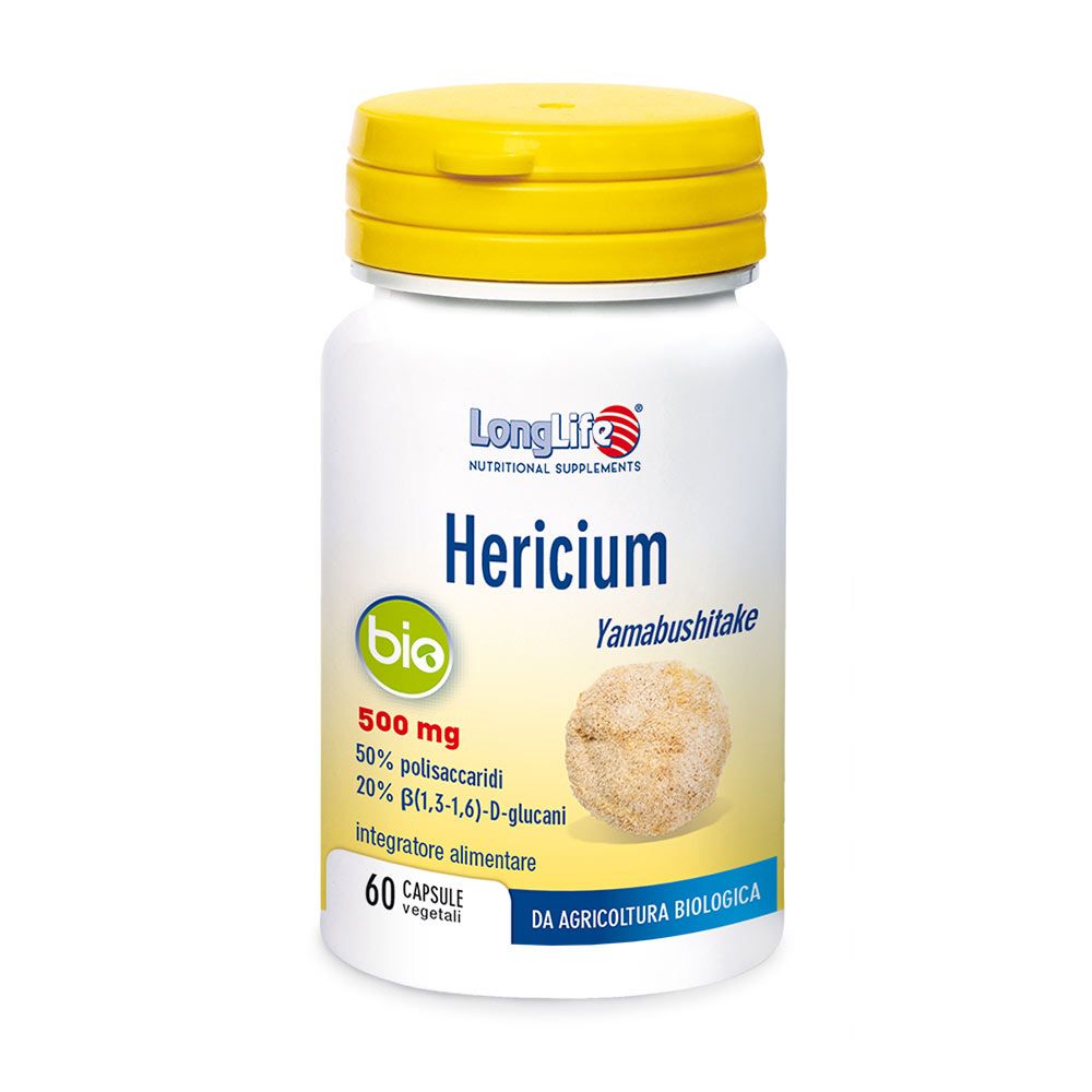 Longlife Hericium Bio Integratore multivitamine 60 Capsule