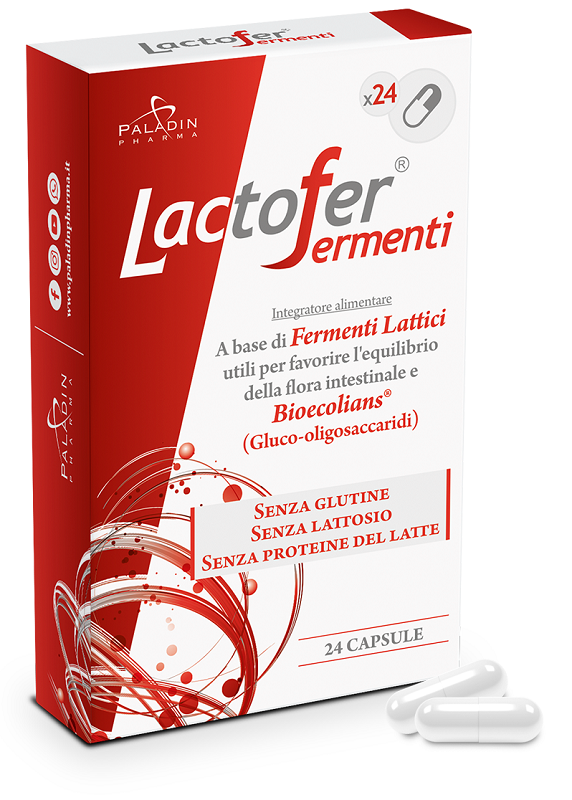 Lactofer Fermenti Integratore Fermenti Lattici 24 Capsule