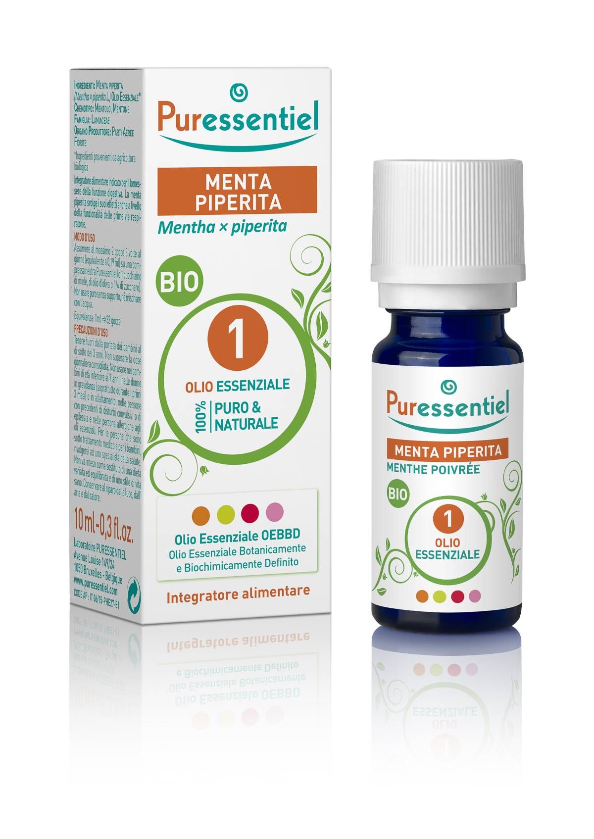 Puressentiel Menta Piperita Bio Olio Essenziale Integratore 10ml