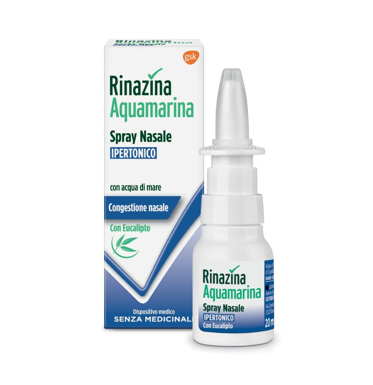 Rinazina Aquamarina Spray Nasale Ipertonico 20ml