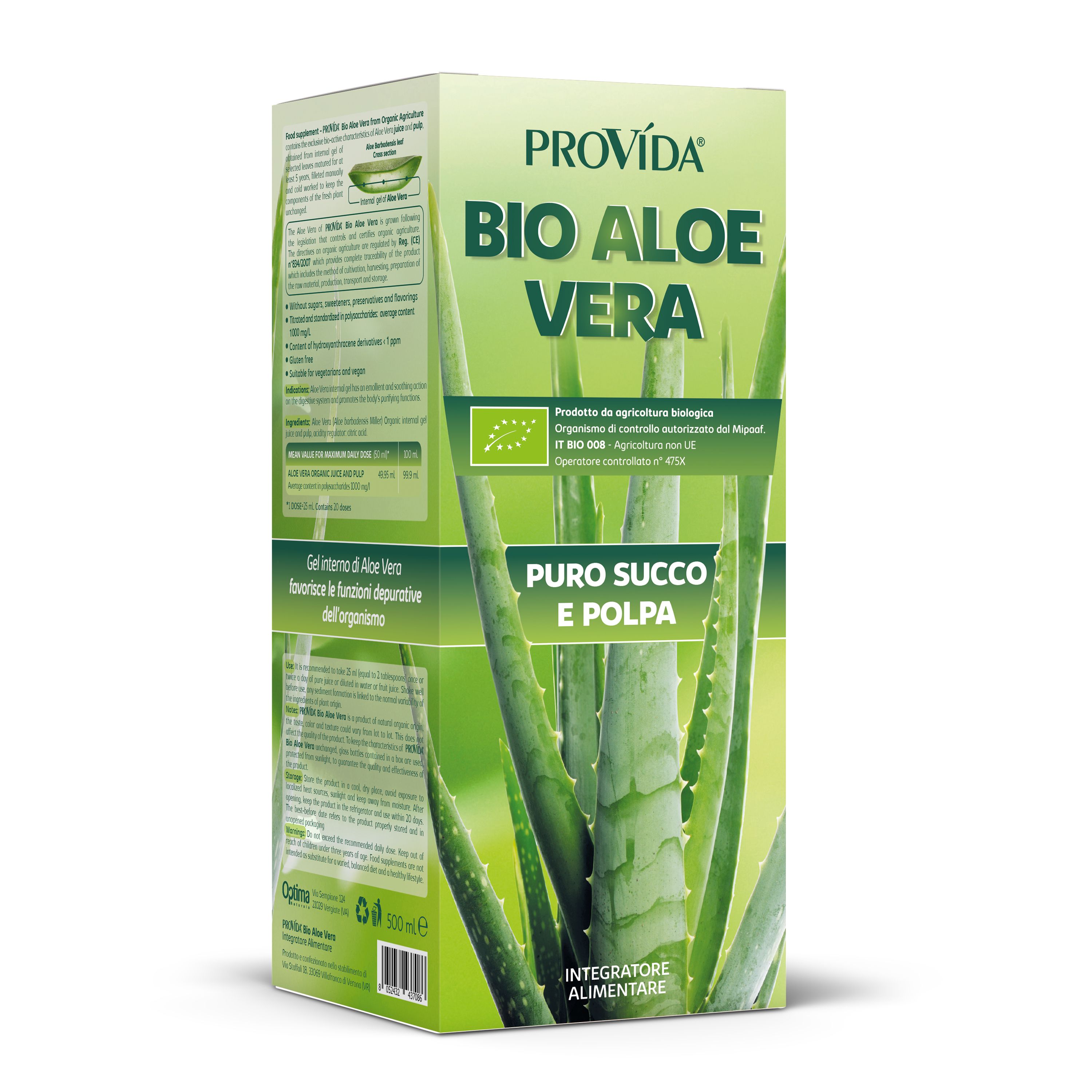 image - 983303520 - Provida Bio Aloe Vera Puro Succo e Polpa 500ml - 4739563_2.jpg