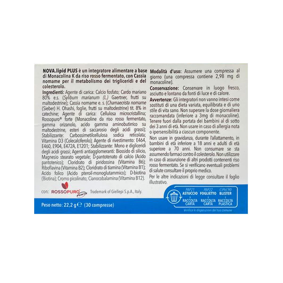 984562165 - Nova Lipid Plus Integratore controllo colesterolo 30 compresse - 4740915_2.jpg