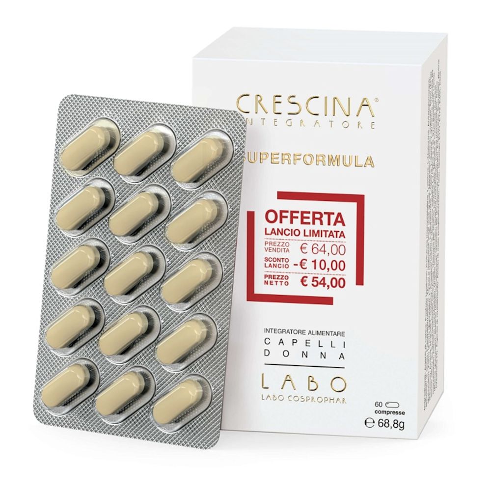 950908145 - CRESCINA INTEGRATORE RI-CRESCITA SUPERFORMULA DONNA 60 COMPRESSE 60 G - 4845007_1.jpg