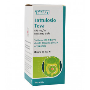 Lattulosio Teva Trattamento stipsi Occasionale 200ml