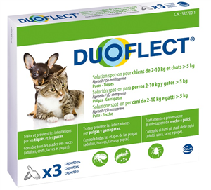 Duoflect Spot-on Soluzione 3 Pipette 0,7ml Cani Da 2 A 10 Kg E Gatti Oltre 5 Kg