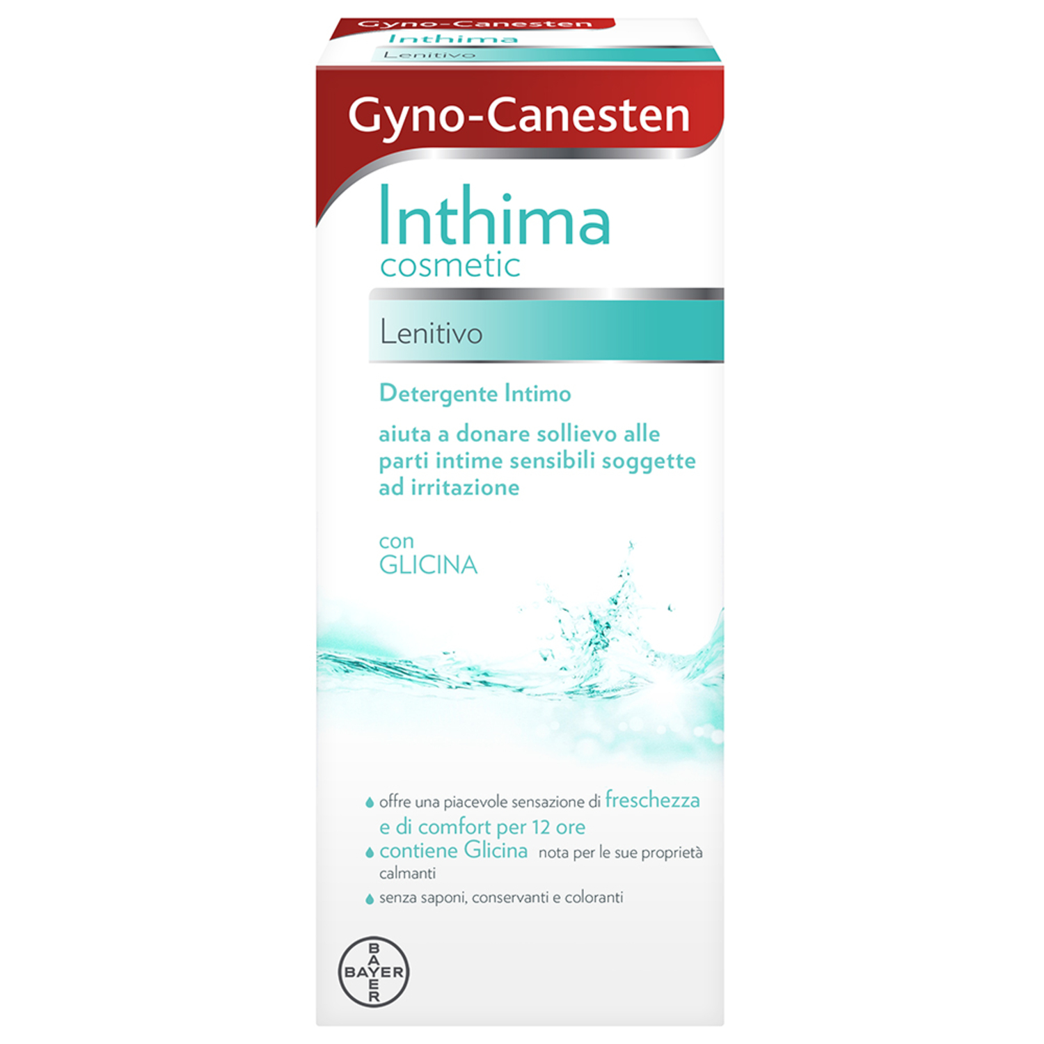 Gyno-canesten Inthima Detergente Intimo Lenitivo Con Glicina 12 Ore Comfort Flacone 200ml