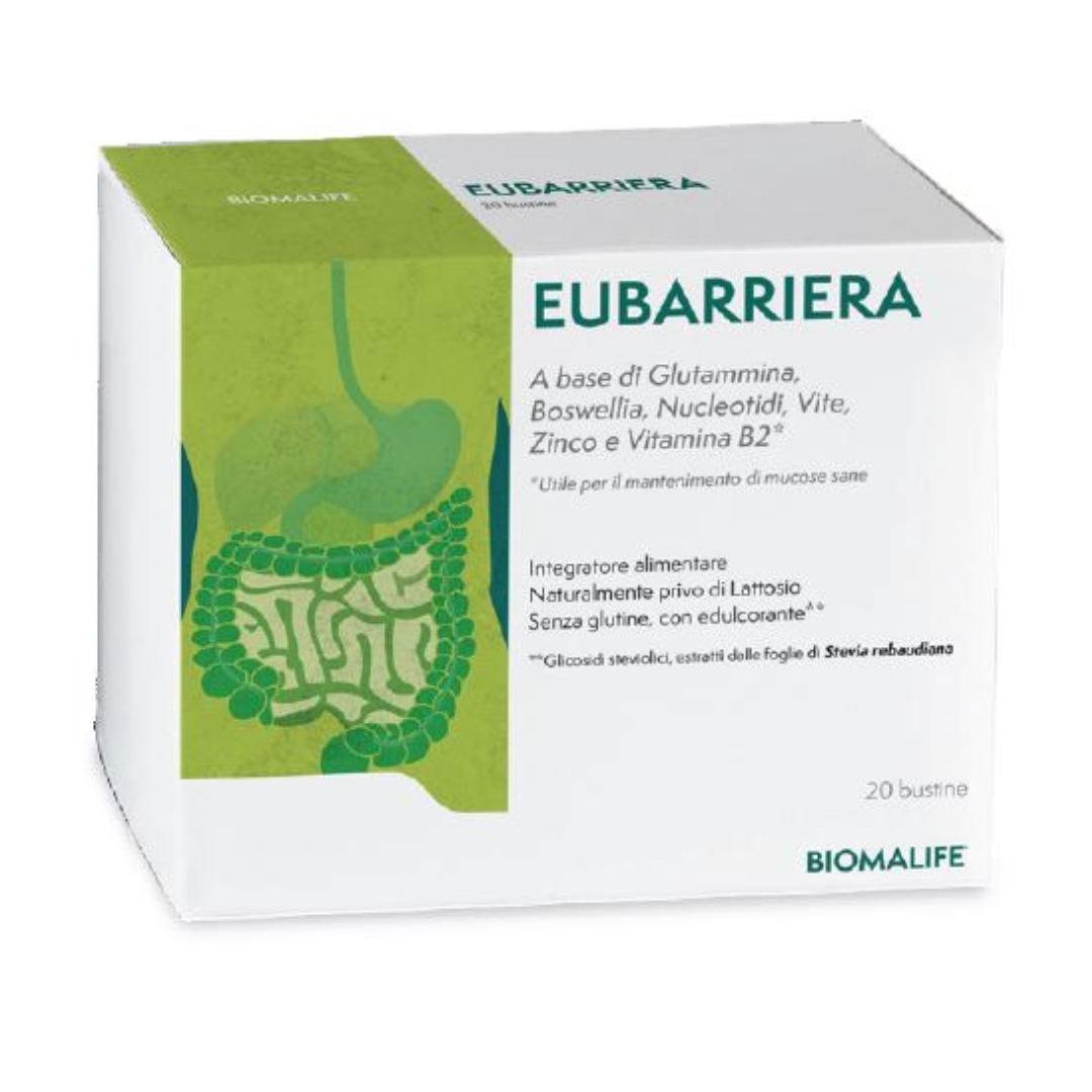 Biomalife Eubarriera Integratore Per Mucosa Intestinale E Benessere Gastrointestinale 20 Bustine