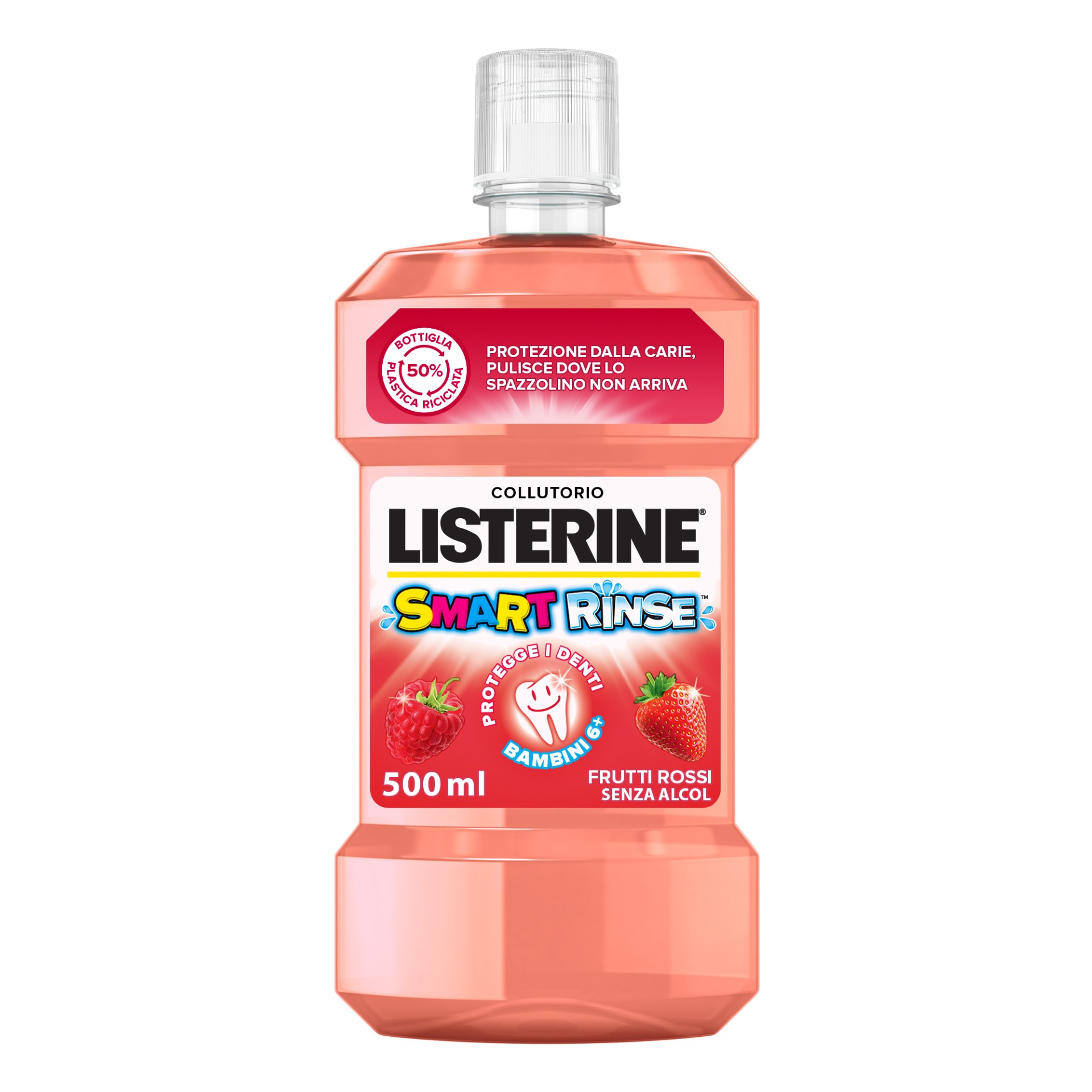 Listerine Smart Rinse Collutorio Bambini 500ml