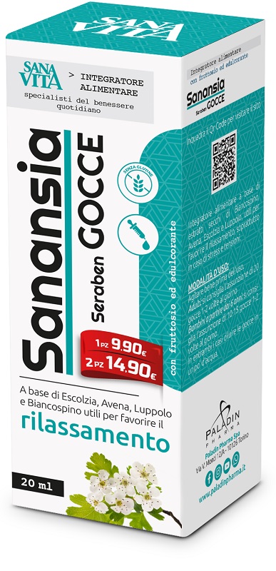 Sanavita Sanansia Seraben Gocce Integratore Stress 20ml