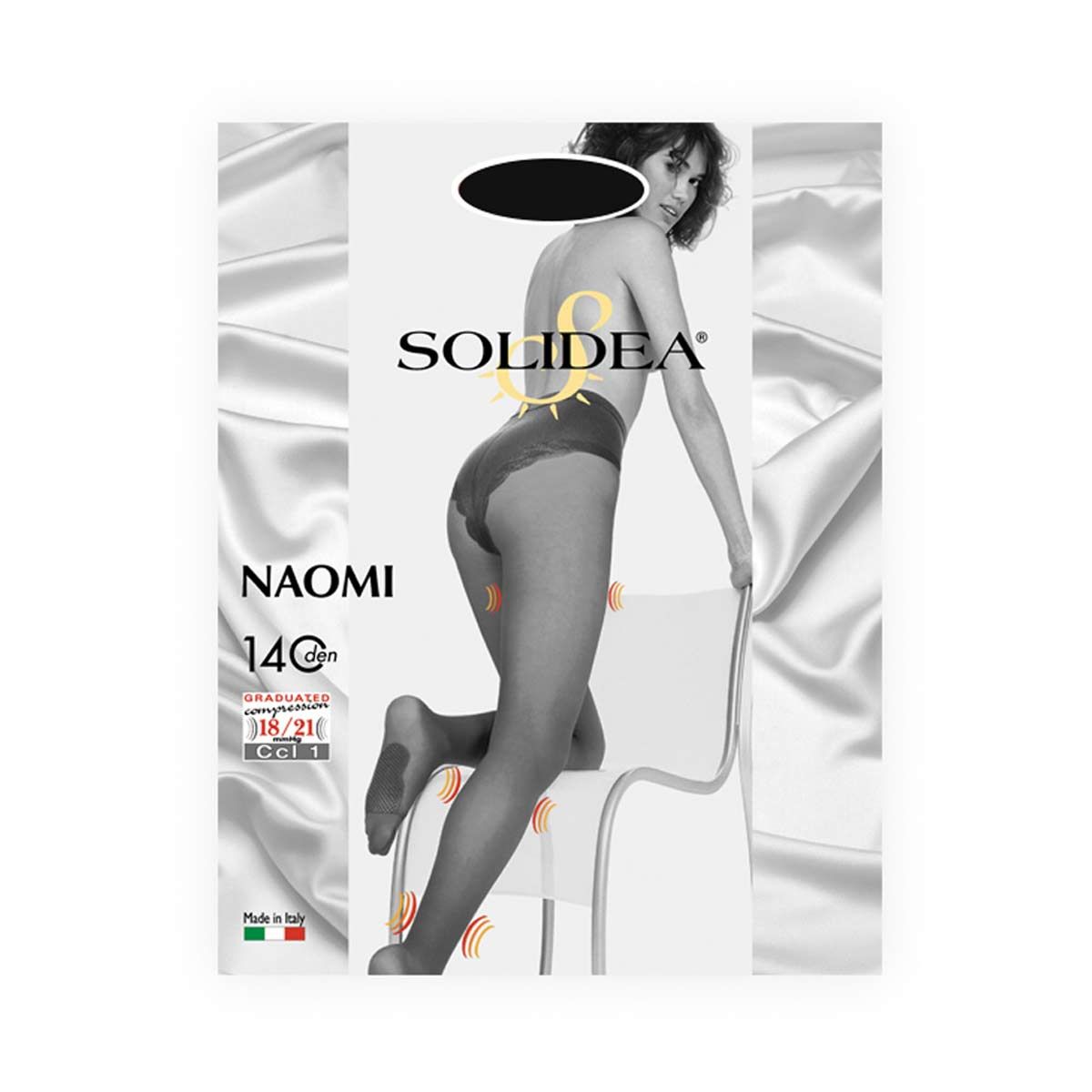 Solidea Naomi 140 Collant Contenitivo Nero Taglia 1