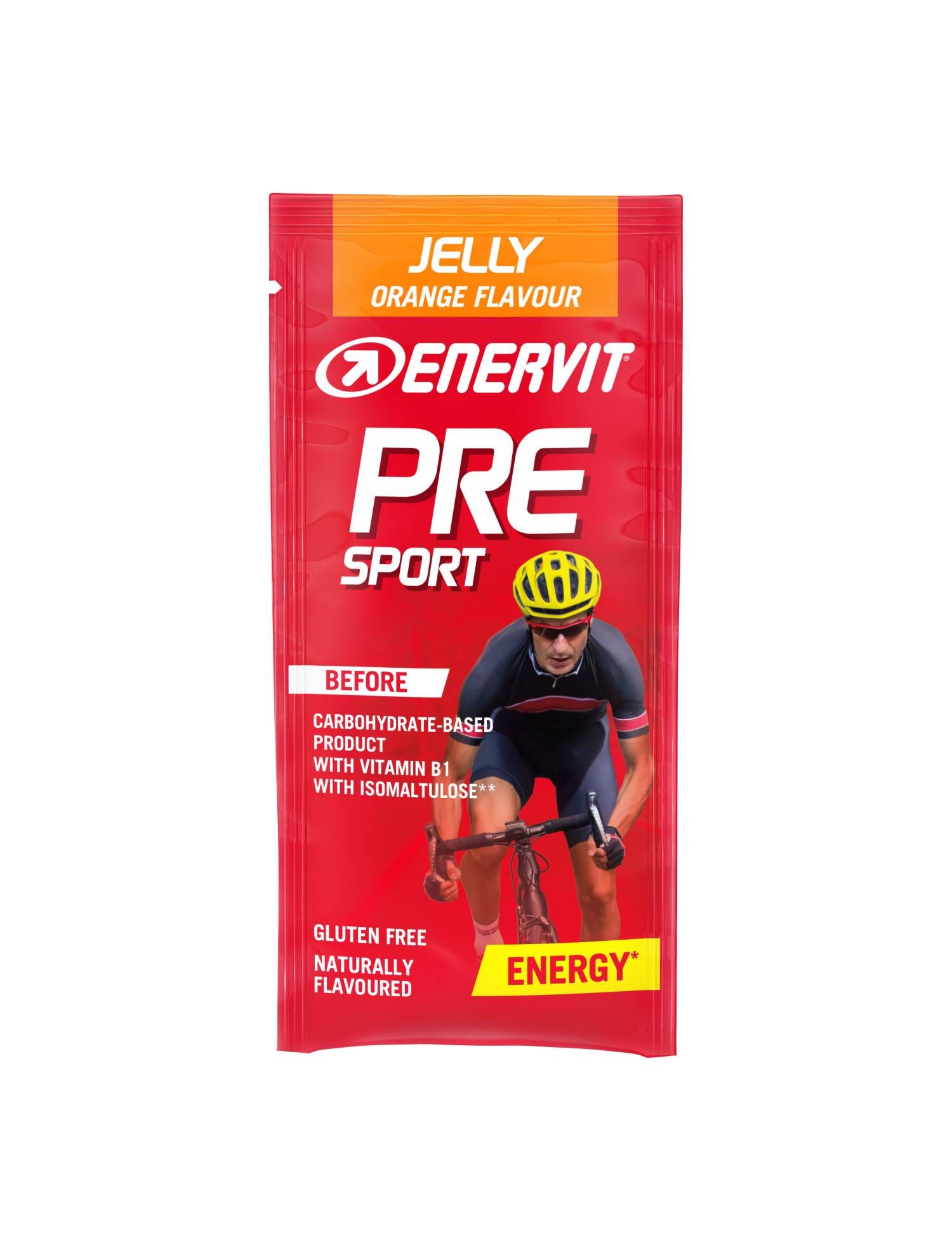 Enervit Pre Sport Gelatina Gusto Gusto Arancia Integratore per sportivo 1 Busta