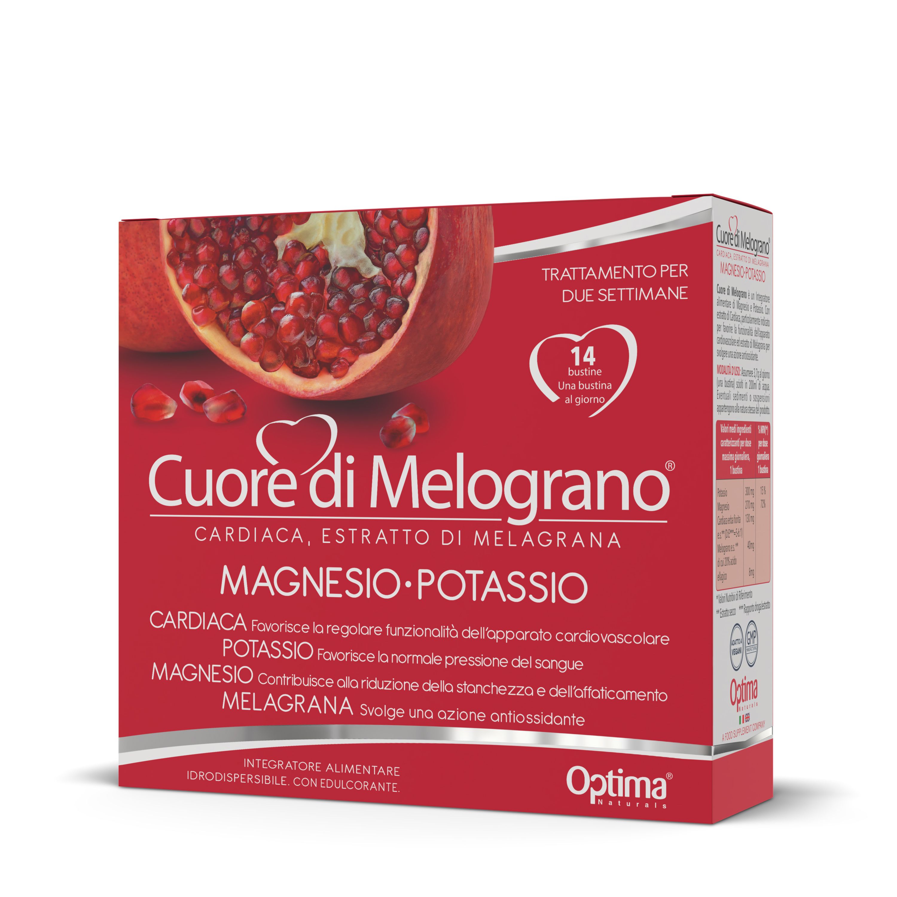 Cuore Di Melograno Integratore Di Magnesio E Potassio 14 Bustine