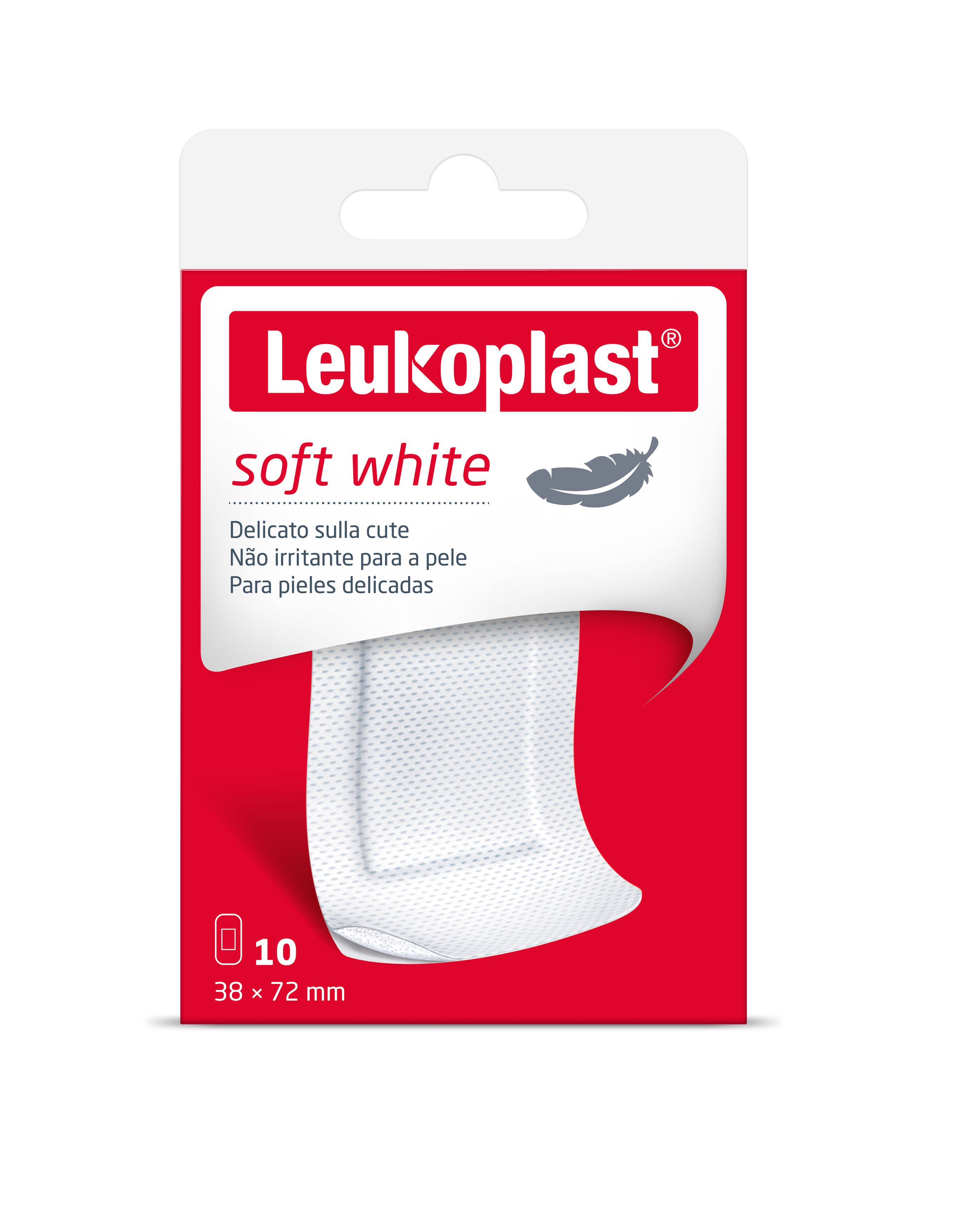 Leukoplast Soft White 38x72mm 10 Pezzi