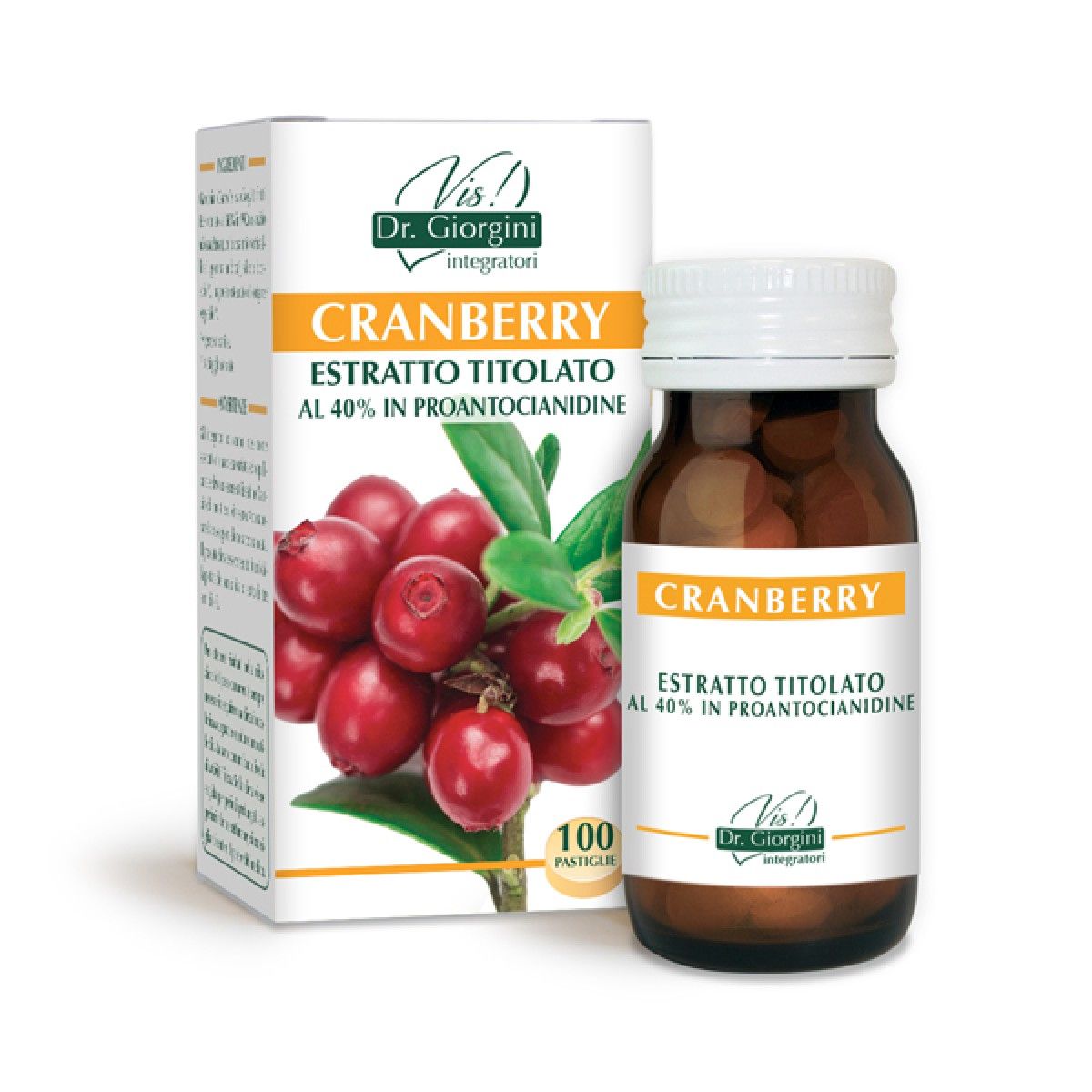 Cranberry Estratto Titolato Integratore Ritenzione Idrica 100 Pastiglie