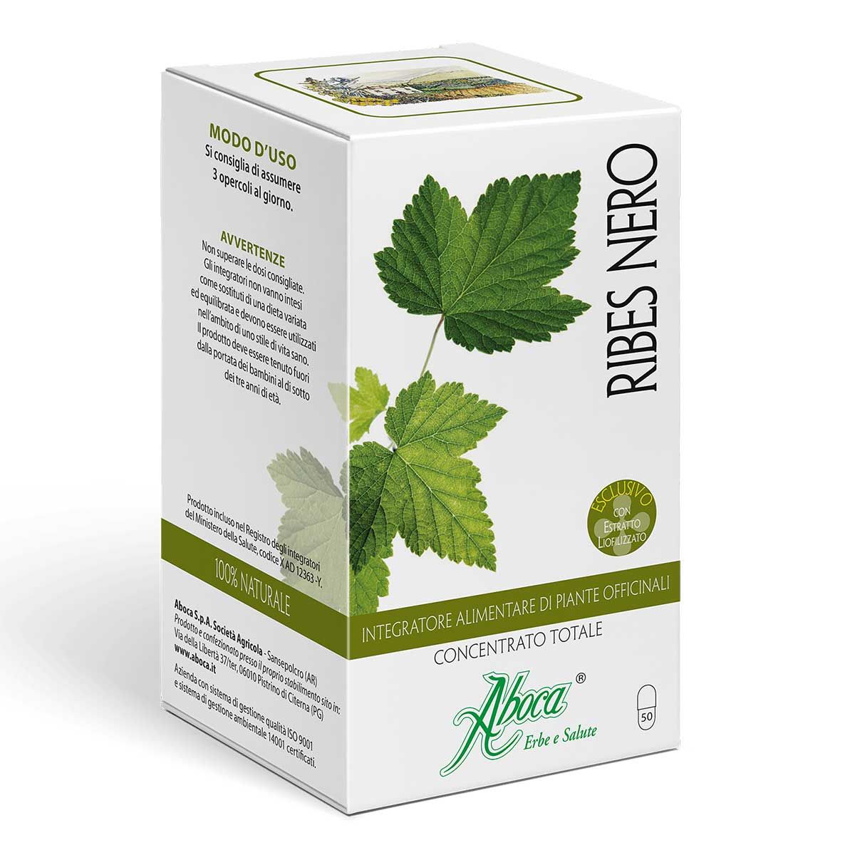 Aboca Ribes Nero Concentrato Totale 50 Opercoli