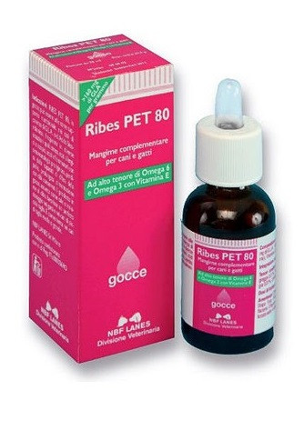 Ribes Pet 80 Gocce Mangime Cani Gatti 25ml