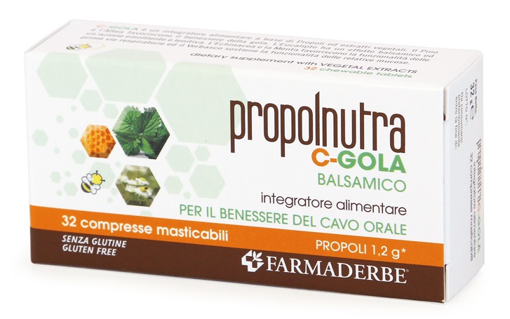 Propolnutra C Gola Balsamico 32 Compresse