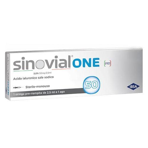 Sinovial 50 Siringa Intra-articolare Acido Ialuronico 2% 50mg/2,5ml