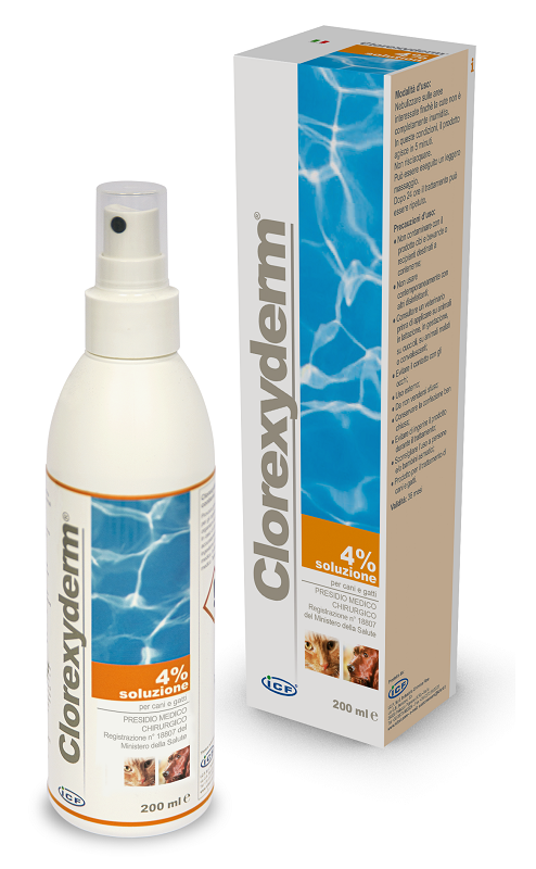 Clorexyderm Soluzione 4% Disinfettante Cani E Gatti 200ml