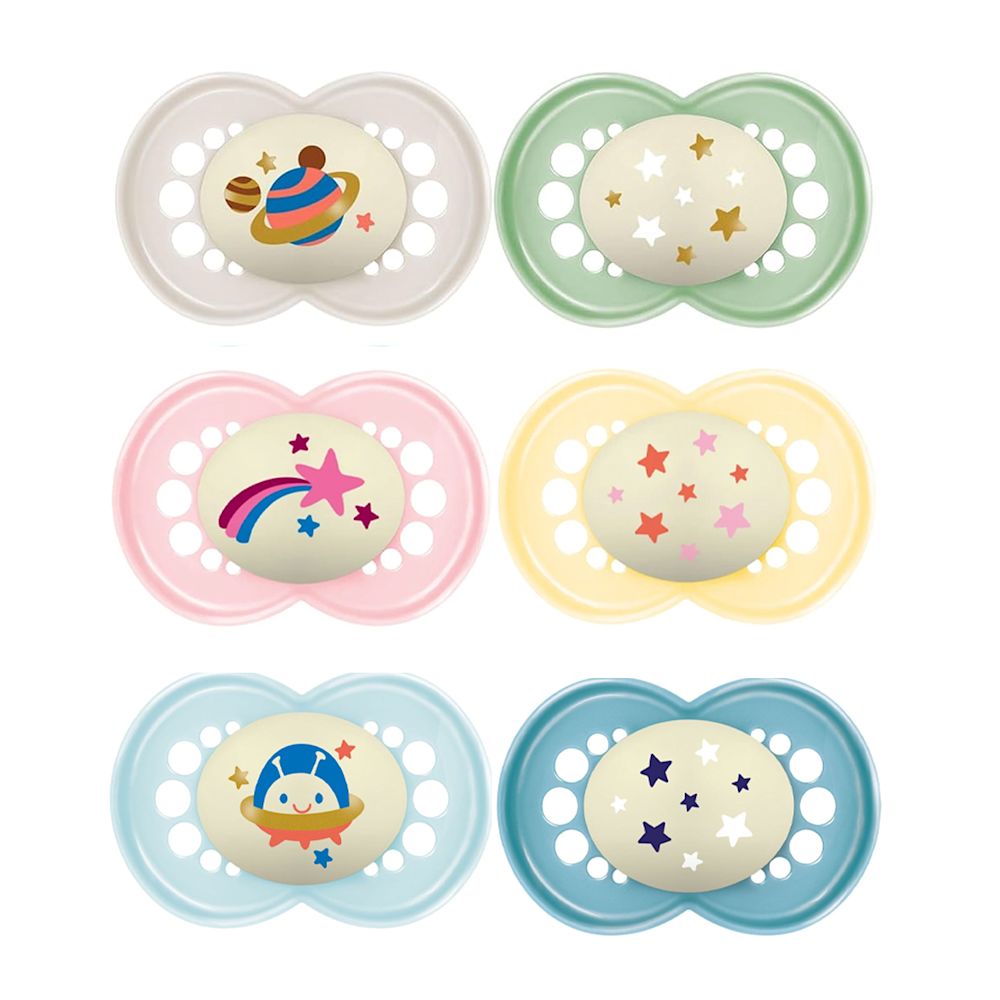 image - 952096853 - Succhietti ortodontici in silicone per bambini dai 6 mesi, con bottone luminoso al buio per trovarli facilmente durante la notte. - 4883298_2.jpg