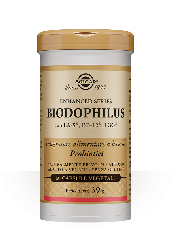 Solgar Biodophilus Integratore Fermenti Lattici 60 Capsule Vegetali