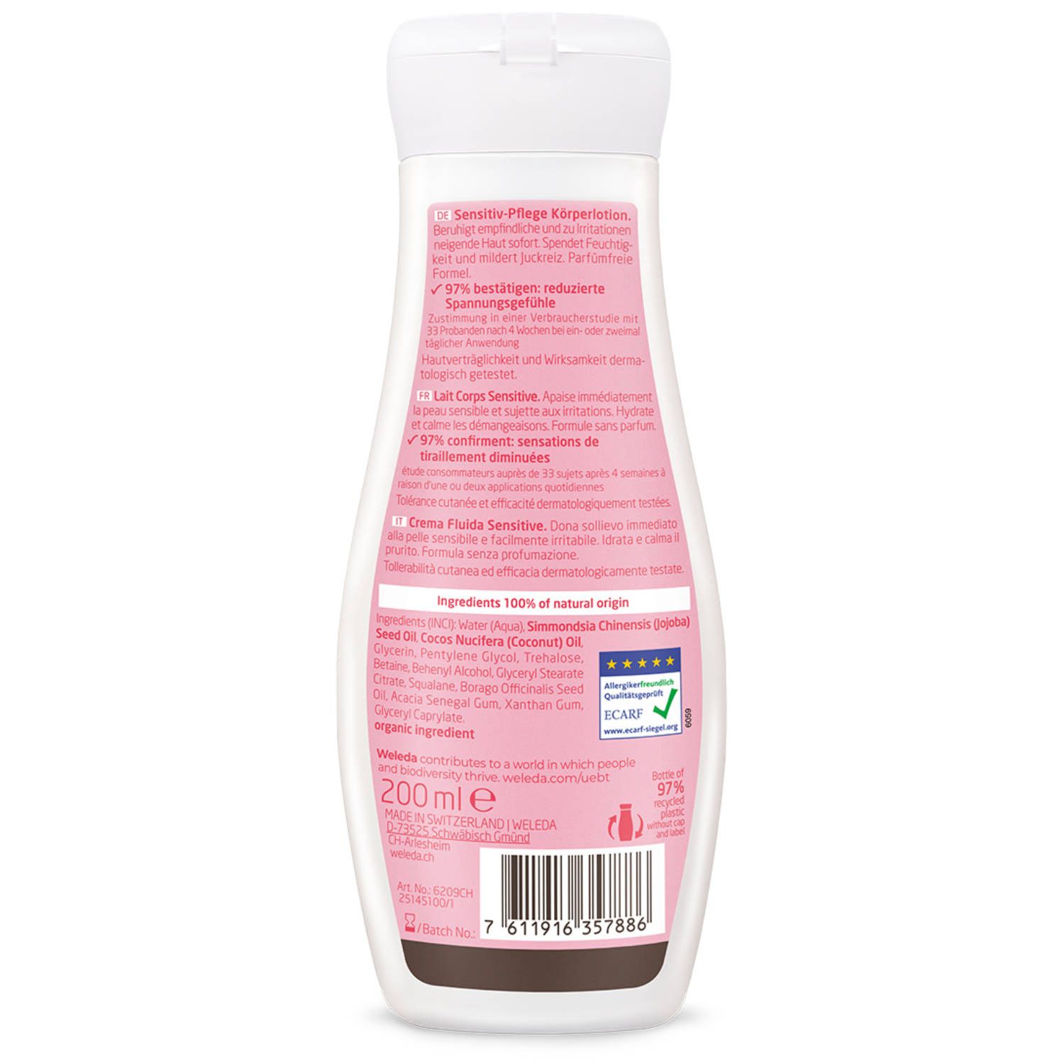 image - 983273602 - Weleda Crema Fluida Sensitive Senza Profumazione 200ml - 4739487_3.jpg