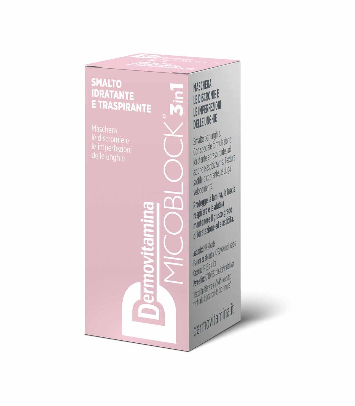image - 981505124 - Dermovitamina Micoblock 3 in 1 Smalto idratante e traspirante rosa chiaro 5ml - 4737775_4.jpg