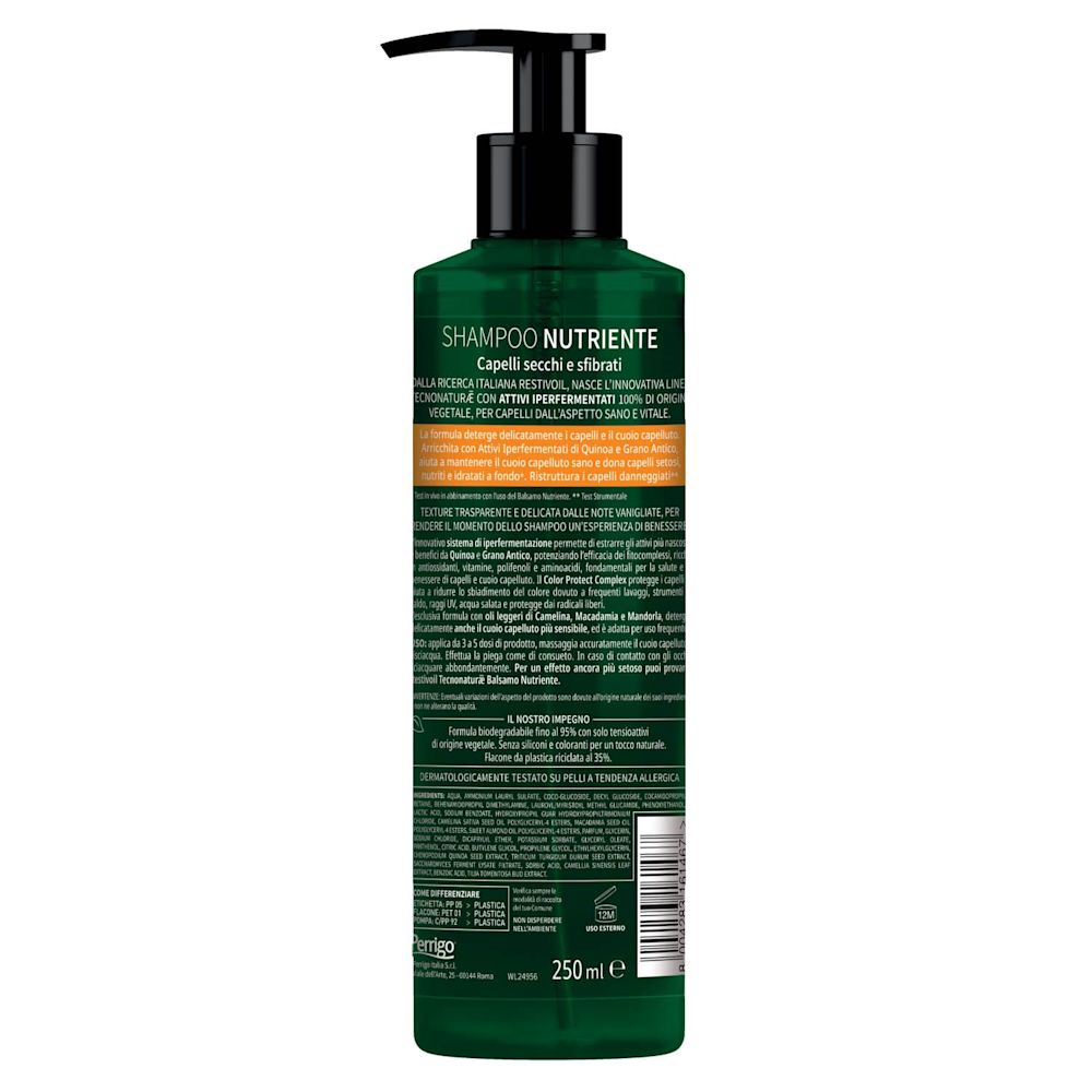 984462782 - Restivoil Tecnonaturæ Shampoo Nutriente Capelli Secchi e Sfibrati 250ml - 4709996_2.jpg