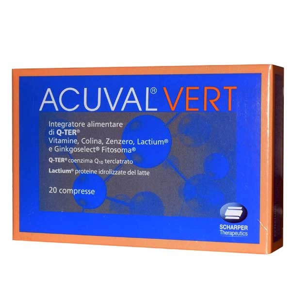 Acuval Vert 20 Compresse 1.2 Grammi