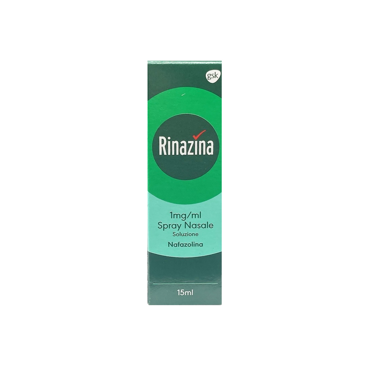 Rinazina Spray per il naso Decongestionante Nafazolina Libera Il Naso Chiuso Da Raffreddore Sinusite per Adulti 15ml