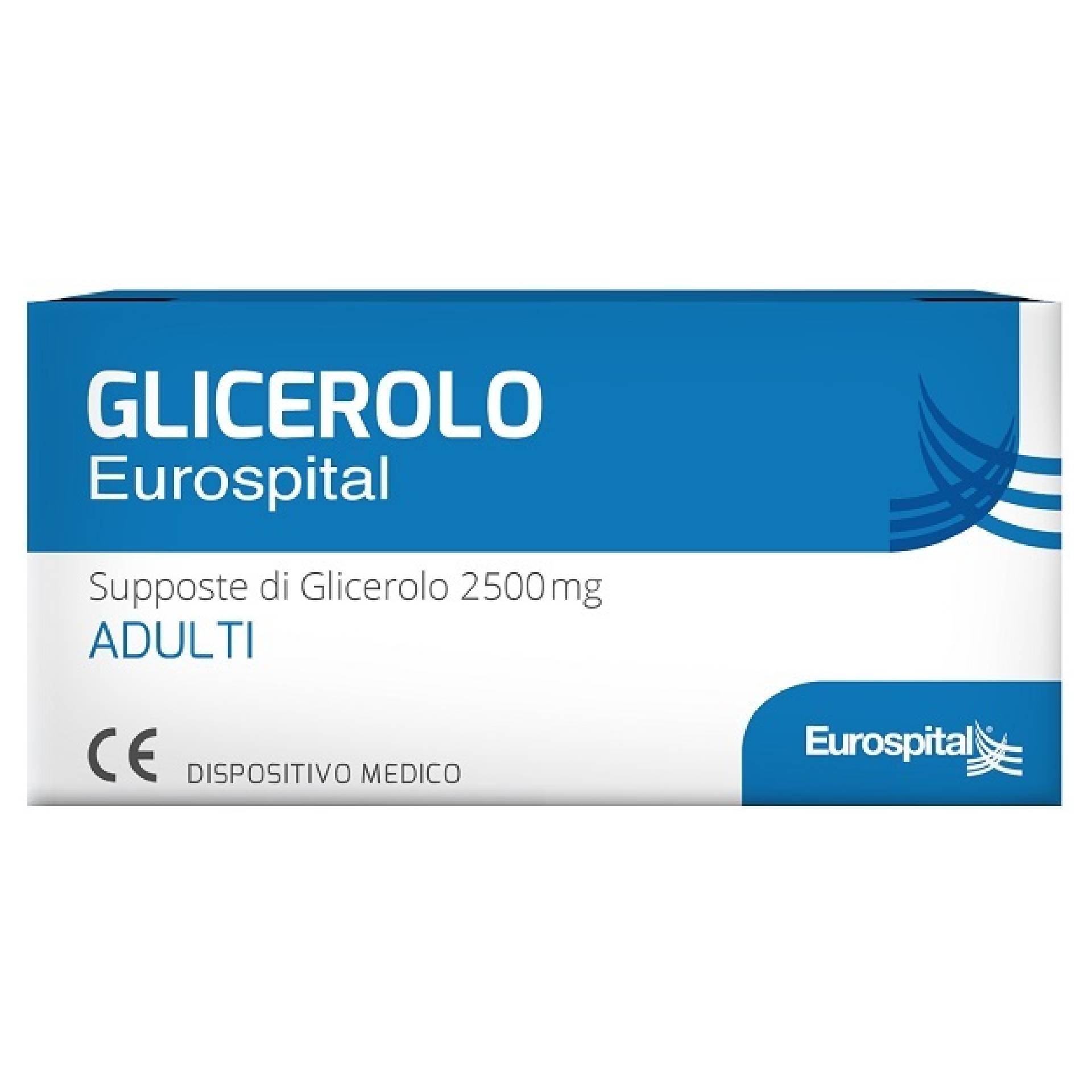 Eurospital Glicerolo Supposte 2500mg per Adulti 18 Pezzi