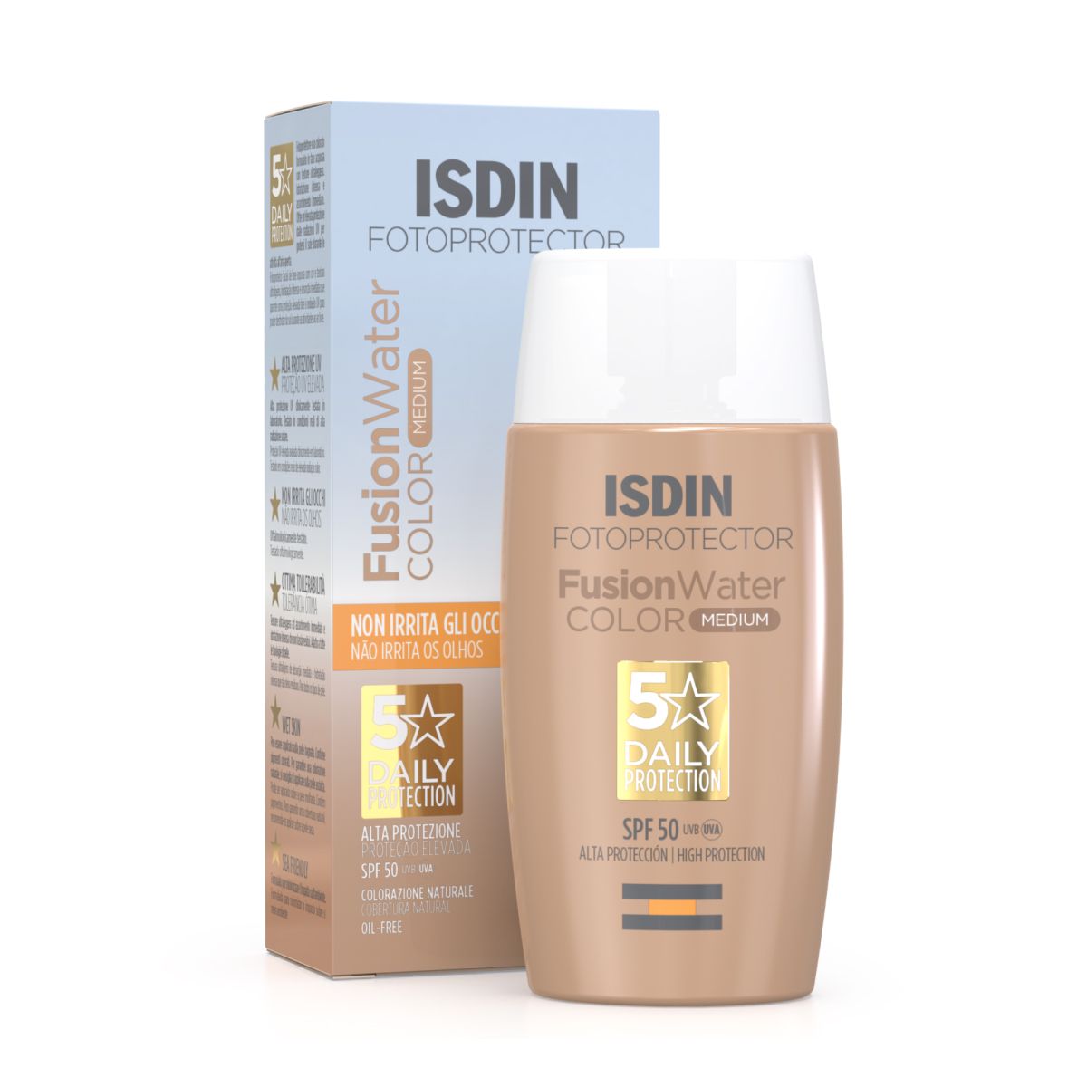 Isdin Fotoprotector Fusion Water Color Crema Solare Colorata Media SPF 50 50ml